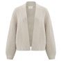 Yaya open cardigan l/s pure chasmere brown