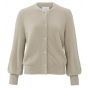 Yaya fluffy cardigan l/s cashmere brown