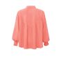 YAYA blouse pleat details and v back shell pink