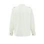 Yaya cargo blouse with epaulettes ivory white