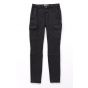 Yaya skinny trousers satin denim bristol black