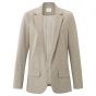 Yaya soft blazer cashmere brown dessin