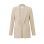 Yaya jersey loose fit blazer oxford tan sand