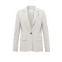 YAYA jersey tailored slim fit blazer beige