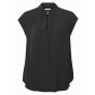 Yaya woven sleeveless top bristol black