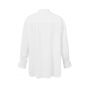 Yaya v-neck top long ruffled sleeves pure white