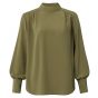 Yaya high neck top olive green