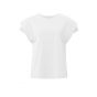 Yaya s/s top with rib detail bright white