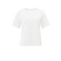 YAYA t-shirt with braided detail pure white