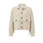 YAYA oversized boxy jacket with pockets sand