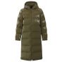 Yaya long puffer jacket dark army green