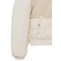 Yaya teddy bomber detachable sleeves bone white