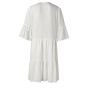 YAYA midi a-line dress with ruffles blanc de blanc