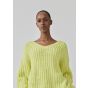 Modstrom felipeMD v-neck knit trui limonade