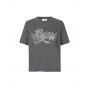 Modstrom Nilasmd print t-shirt Rainy Grey