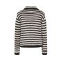 Modstrom packermd rollneck black beige stripe