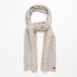 Cast Iron knitted scarf silver lining