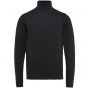 Cast Iron turtleneck cotton heather plated black