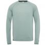 Cast iron crewneck slim fit merino wol slate gray