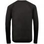 Cast iron crewneck slim fit merino wol black