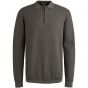 Cast Iron Long sleeve polo cotton modal Granite Gr