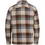 Cast Iron shirt big dyed check relaxed silver lini