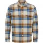 Cast Iron l/s shirt dyed check dijon