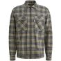 Cast Iron LONG SLEEVE SHIRT Mouline check br Grisa