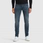 Cast Iron riser slim jeans dark structure indigo