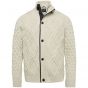 Pme legend zip jacket heavy knit mixed yarn white