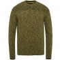 PME Legend r-neck cotton mouline trui willow geel