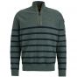 Pme Legend half zip collar cotton rib knit