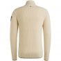 PME-Legend Half zip collar cotton mix yarn Bone Wh