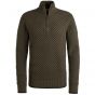 PME-Legend Half zip collar cotton mix yarn Beluga