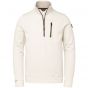 PME Legend half zip collar interlock jersey white