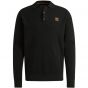 PME-Legend Long sleeve polo structure knit Black
