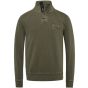 Pme legend half button/zip collor sweat tarmac