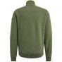 Pme Legend half button/zip collar rib sweat green