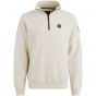 PME-Legend Half zip collar interlock jersey Bone W