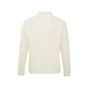 Yaya sweater rib stitch high neckline wool white