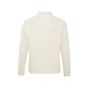 Yaya sweater rib stitch high neckline wool white