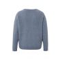 Yaya l/s ribbed sweater r-neck wind blue