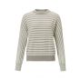 YAYA stripe sweater thunderstorm grey dessin