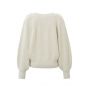 YAYA v-neck sweater ls onyx white