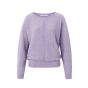 YAYA boatneck sweater ls rose purple