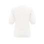 YAYA fine yarn puff sleeve sweater off white