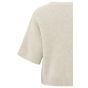YAYA sweater round neck short sleeve l. beige mela