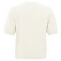 Yaya cable round neckline sweater chalk white