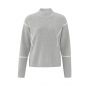 YAYA sweater stripes medium grey melange