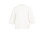 YAYA Trui met geribde driekwart mou snowfall white